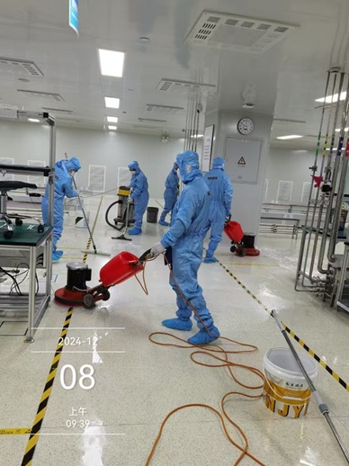 萬級潔凈室ESD地板防靜電維護(hù) 萬級潔凈室ESD地板防靜電維護(hù)